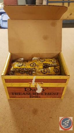 Crosman Super BBs Model 747 (Partial Canister), Daisy Treasure Chest BBs (Partial Box)