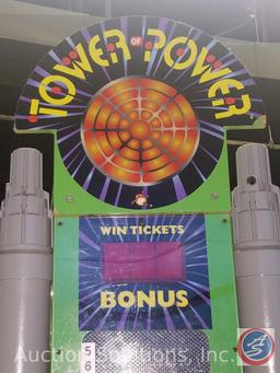 Tower of Power Arcade Game with Intercard Reader {{SOME GAMES MAY STILL HAVE COIN OP MECHANISMS