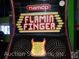 Namco Flamin Finger Arcade Game with Intercard Reader {{SOME GAMES MAY STILL HAVE COIN OP MECHANISMS