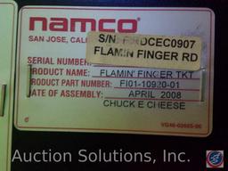 Namco Flamin Finger Arcade Game with Intercard Reader {{SOME GAMES MAY STILL HAVE COIN OP MECHANISMS