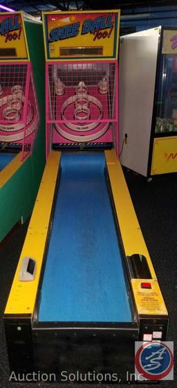 Skee Ball Too Arcade Game with Intercard Reader Serial No. 970314324 Model No. N175N3AXOJM {{SOME