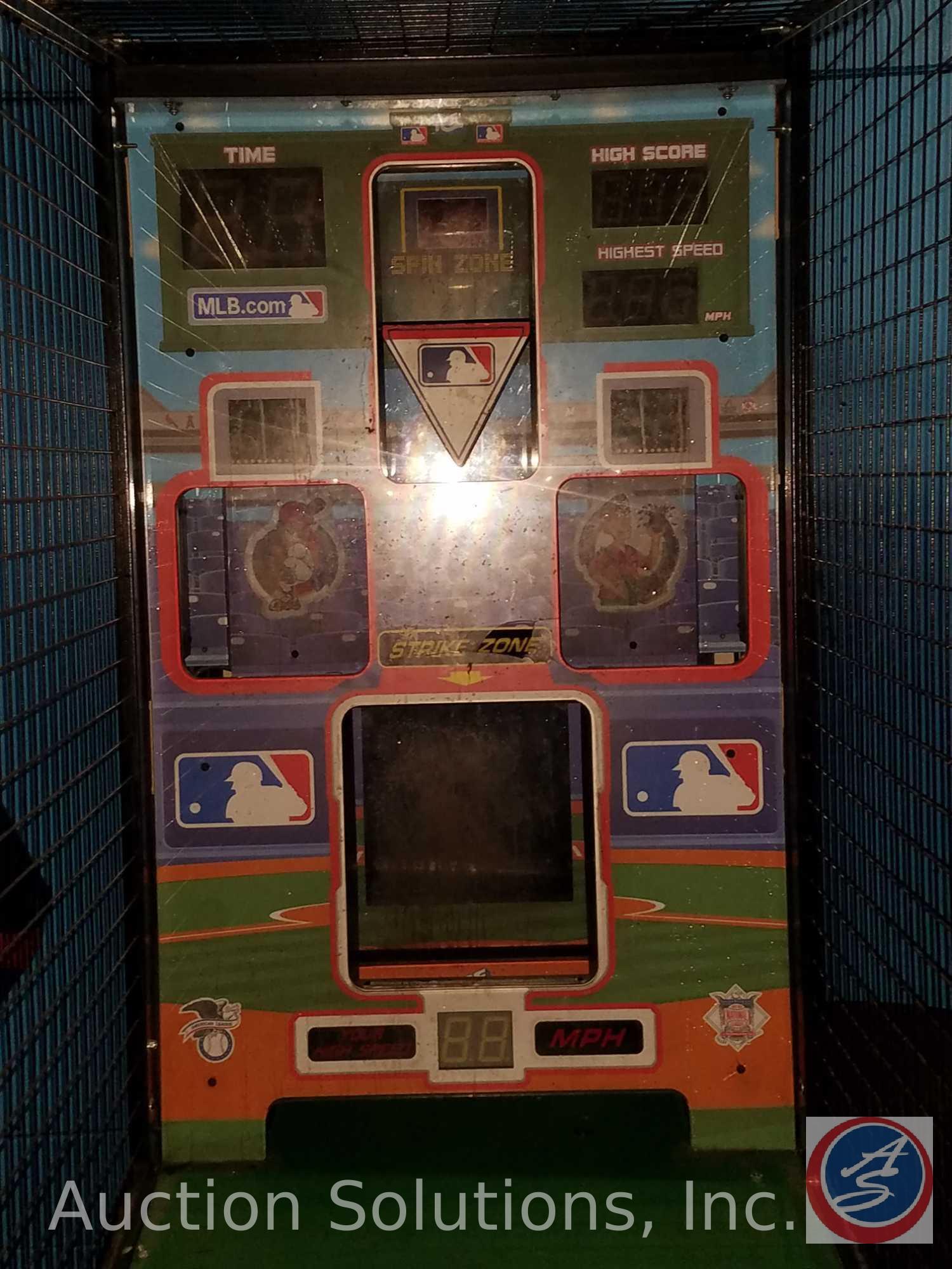 Major League Baseball Arcade Game with Intercard Reader Serial No. MLU10#0129 {{SOME GAMES MAY STILL