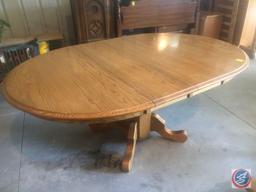 HD Dining Table w/ (2) Leaves Total Measurement 72" x 47 1/2" x 30"