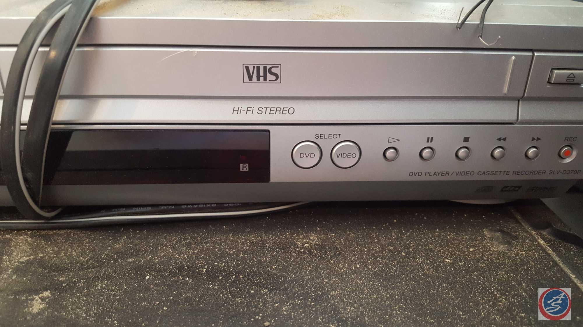 (3) JBL Audio Speakers, Sony DVD/VHS Player Model No. SLV-D370P, Sony 5 Disc CD Changer Model No.