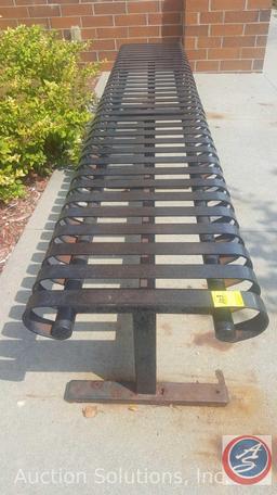 Slat Metal Reception Bench by R&R Wilson Welding