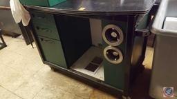 Coffee Bar w/ (3) Drawers, (2) Cup Dispensers 52" x 33" 39"