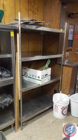 Four Tier Metal Shelving 37" x 24" x 66"