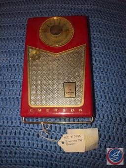 Emerson Model No. 888 Pioneer Nevabreak Pocket Transistor Radio, Admiral Transistor Radio, Philco