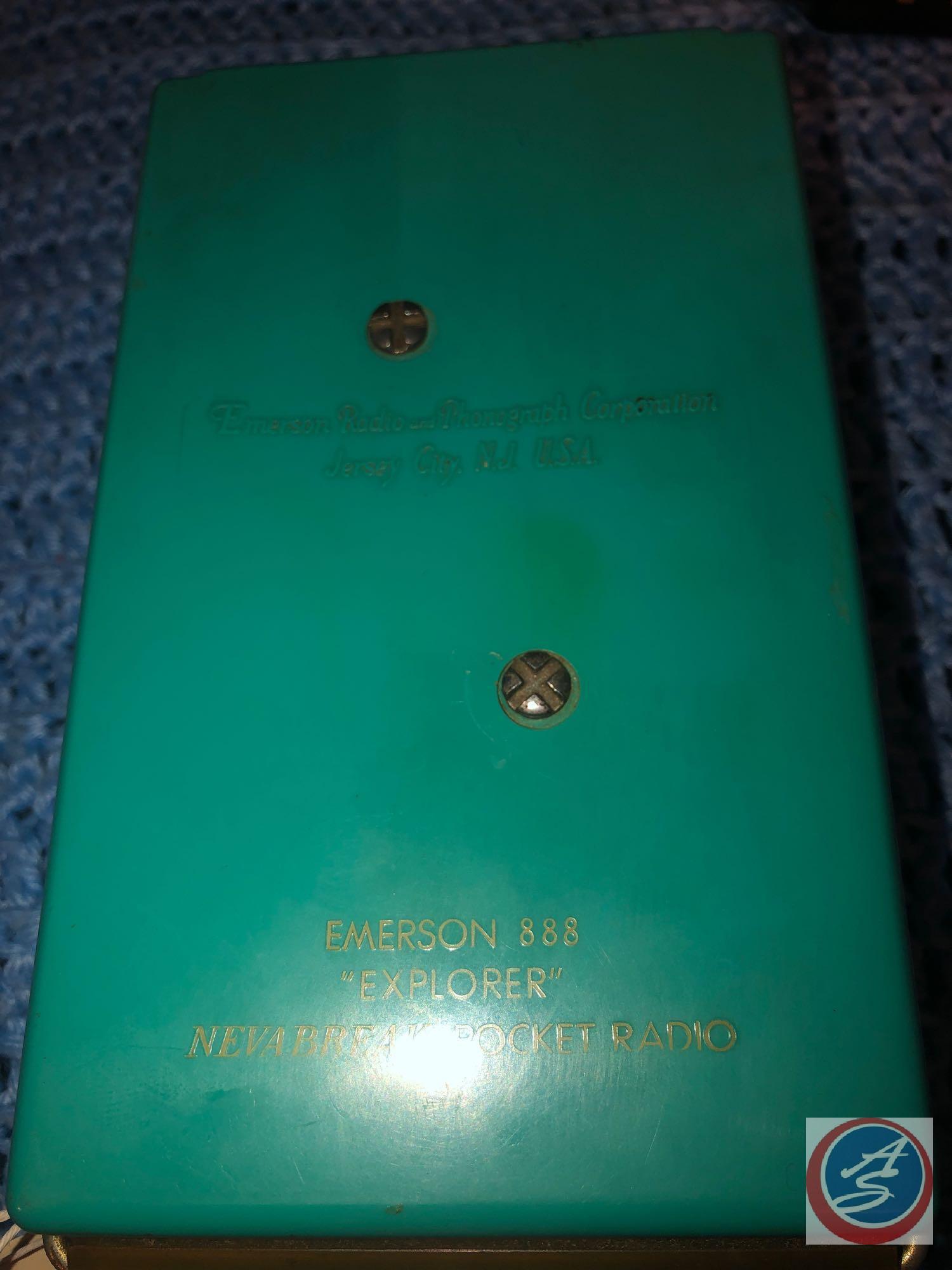 Emerson Model No. 888 Explorer Nevabreak Pocket Transistor Radio, Emerson Model No. 888 Nevabreak 8