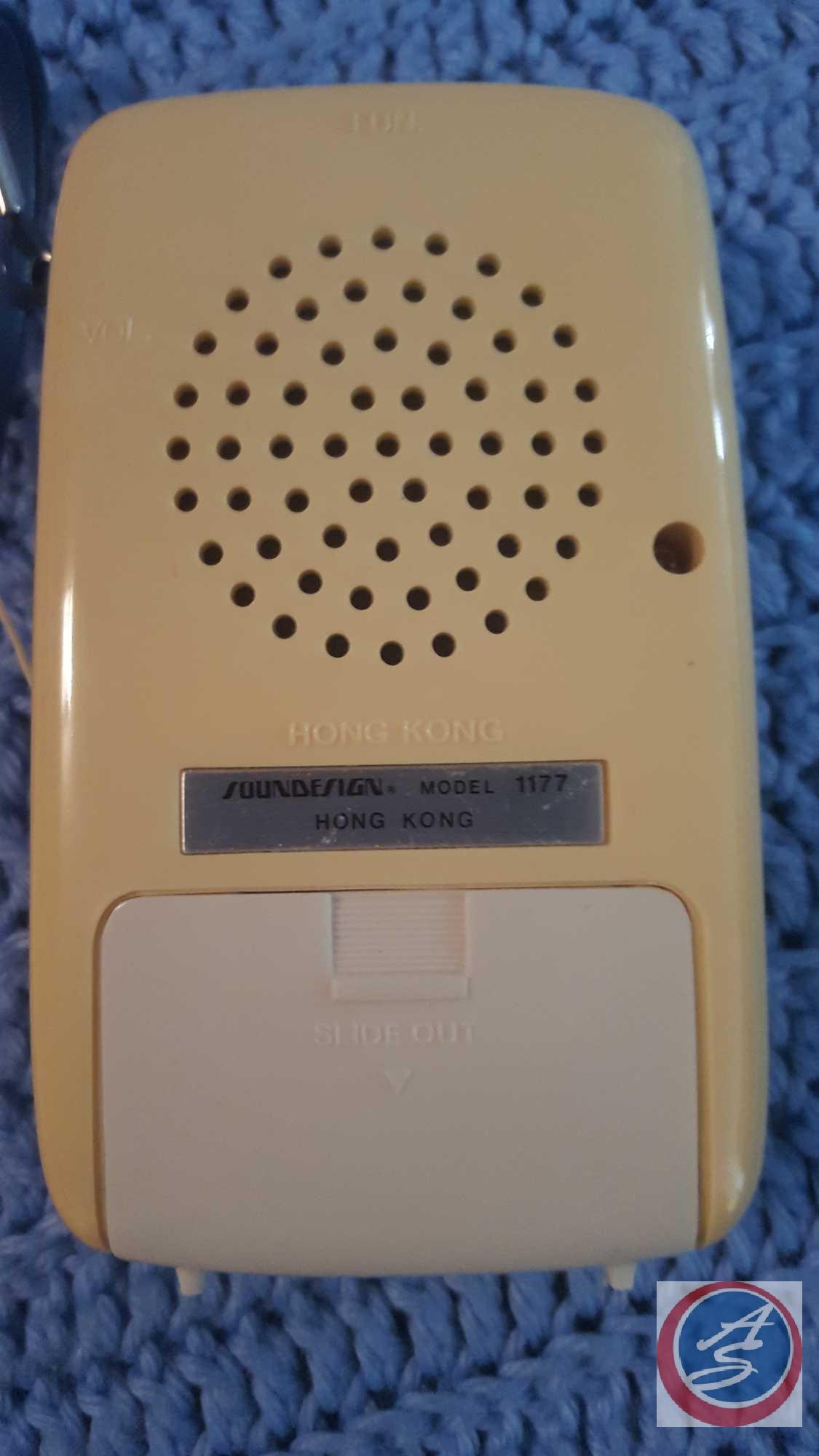 Sound Design Pocket Radio Model No. 1177, Matsusuita Electric Transistor Radio, National Pocket