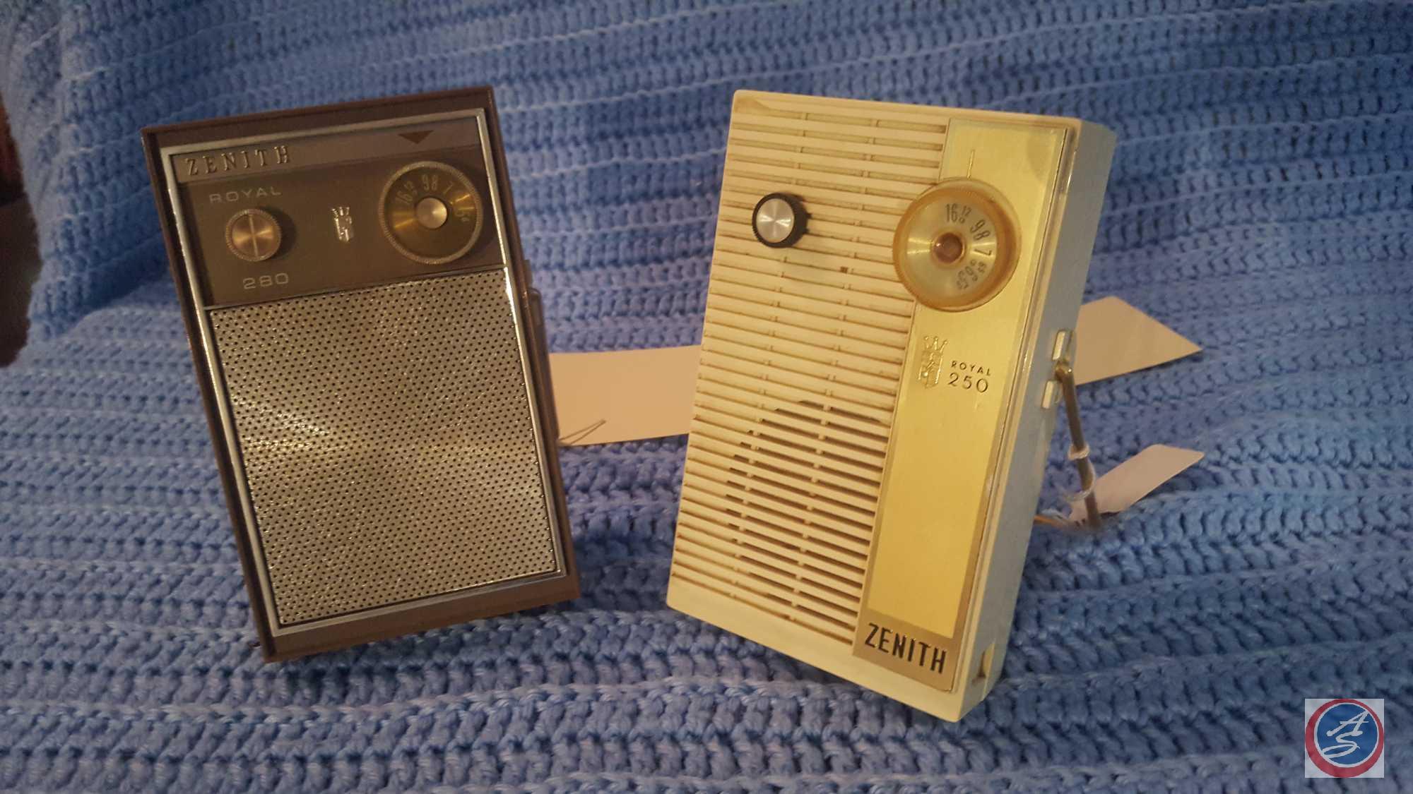 Zenith Royal 250 Transistor Radio, Zenith Royal 280 Transistor Radio