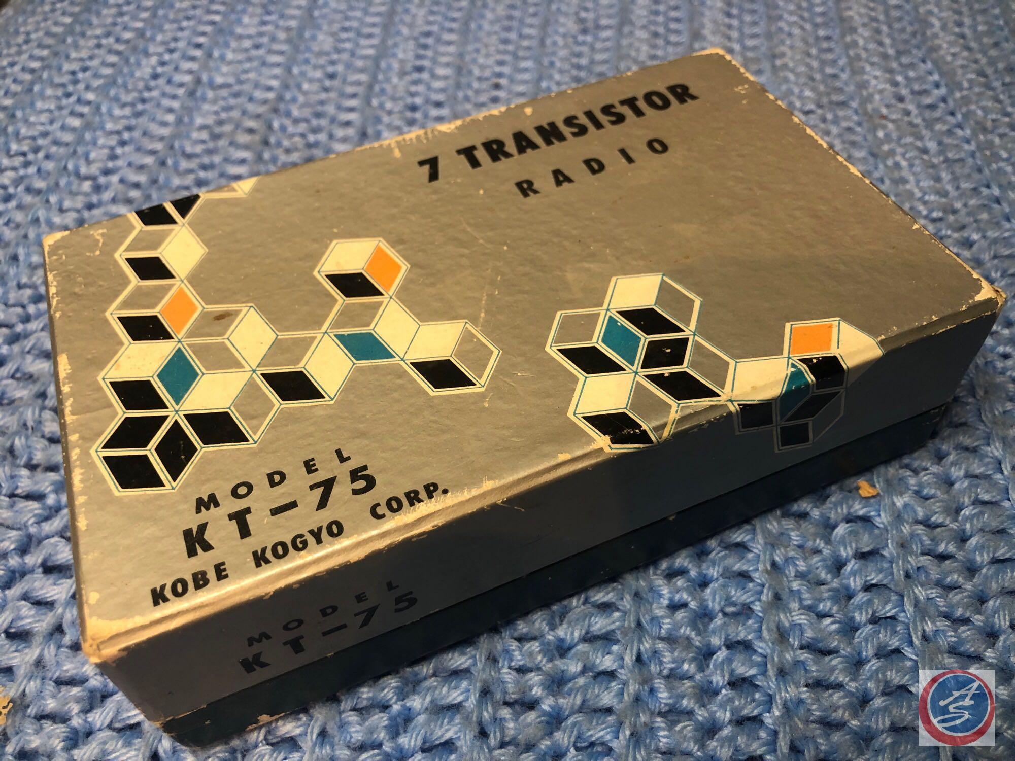 Kobe Kogyo 7 Transistor Radio in Original Box