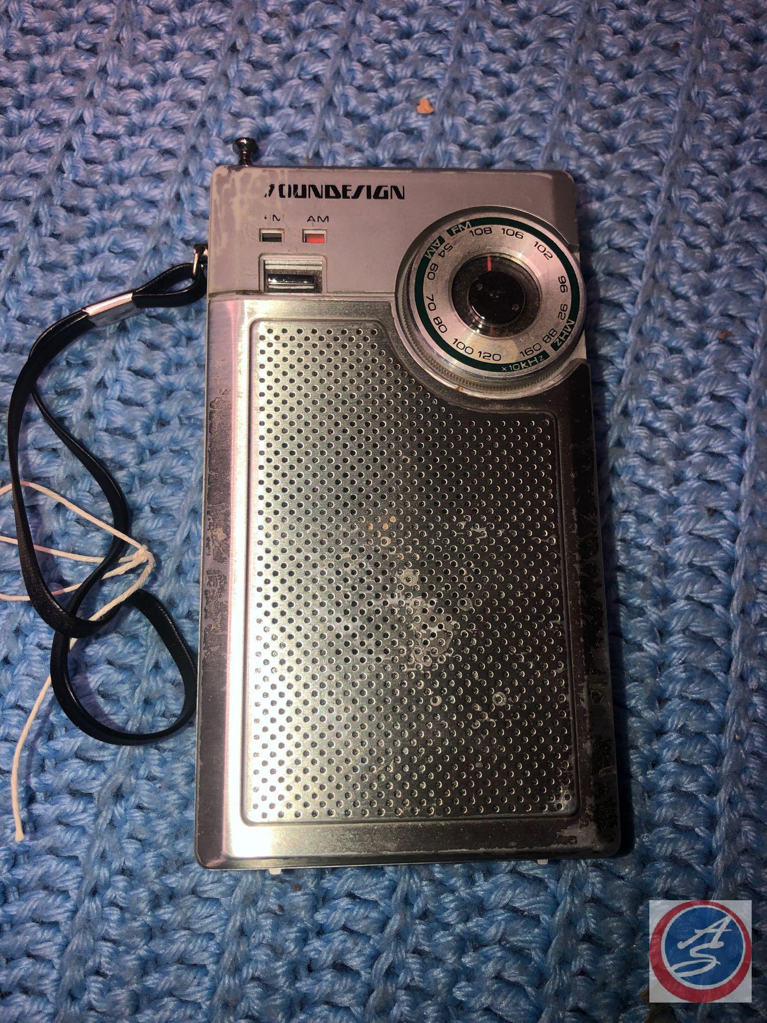 Soundesign Pocket Radio Model No. 2145 in Original Box