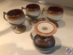 Clay Goblets, Clay Tea Pot with Matching Cup, Kitchen Timer and More