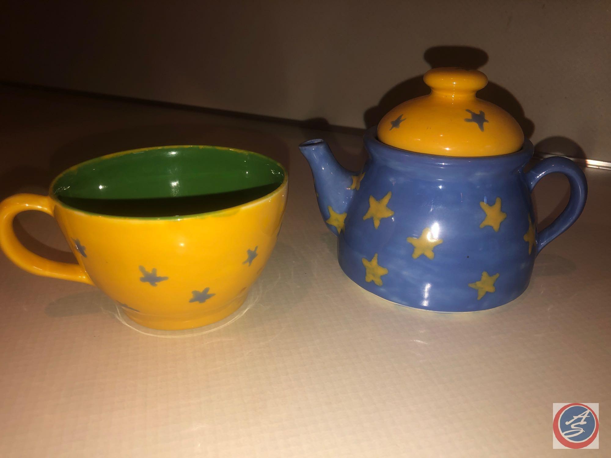 Clay Goblets, Clay Tea Pot with Matching Cup, Kitchen Timer and More