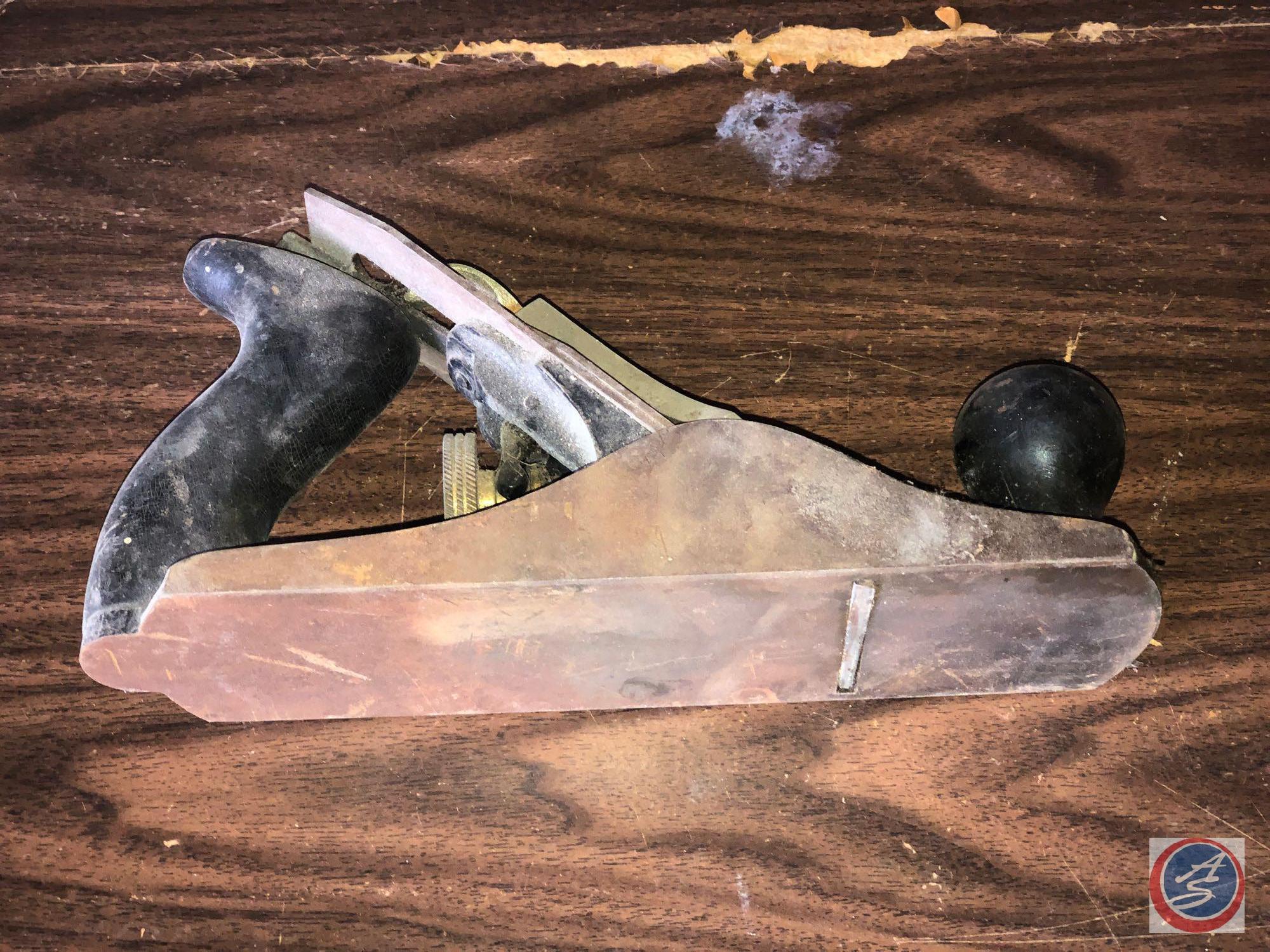 Vintage Stanley Hand Held Planer, Vintage Wooden Level, Metal Level and More