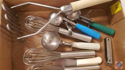 Misc. Kitchen Utensils: Dough Cutters; Ice Cream Scoops; Ladles; Measuring Cups and Spoons; Serving
