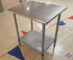 Stainless Steel NSF Table w/ Galvanized Bottom Shelf