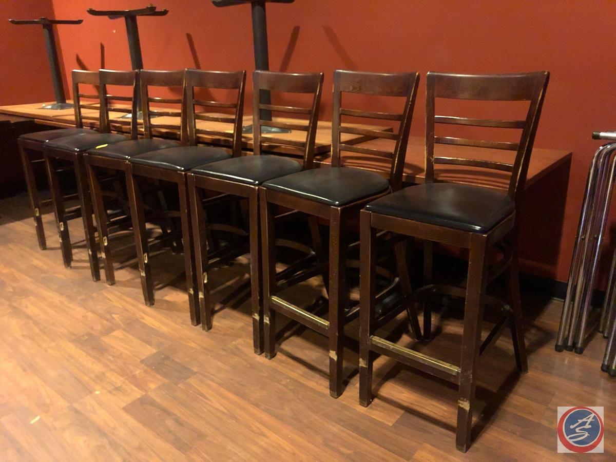 {{7X$BID}} High Back Bar Chairs Measuring 44"