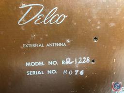 Vintage 1950's Delco Tube Radio Model No. R-1228