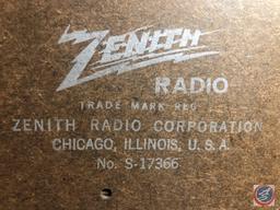 Vintage Zenith Portable Tube Radio Model No. S-17366