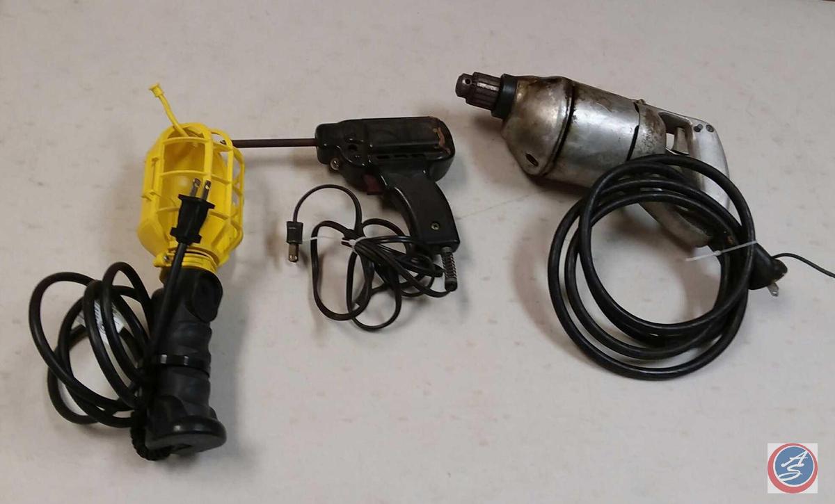 Vintage Black + Decker HD 1/4'' Electric Drill Type L; WEN Model 450 Soldering Tool and an Electric