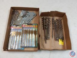 (11) {NEW} Clarke Spade Drill Bits; and (15+) MORE Various Drill Bits