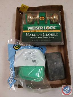 {NEW} Weiser Lock Hall and Closet Non-Locking Door Knob Set; {NEW} Stens 100-511 Briggs+Stratton Air