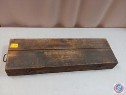 Vintage Wells Bros. Co. 'Little Giant' US Naval Tap and Die Set in Wood Case