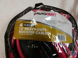 Auto Craft 4 Gauge 12' Heavy Duty Booster Cables, and Another Set of Jump Cables