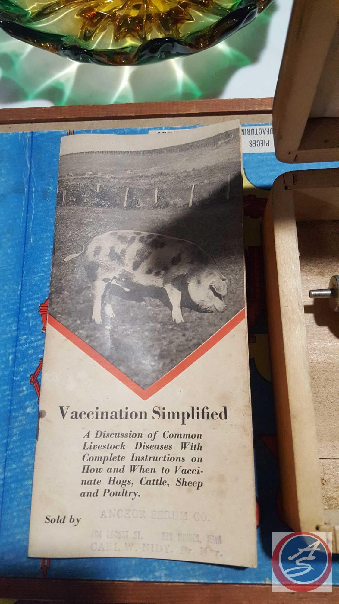 Vintage Set of Livestock Vaccination Syringes