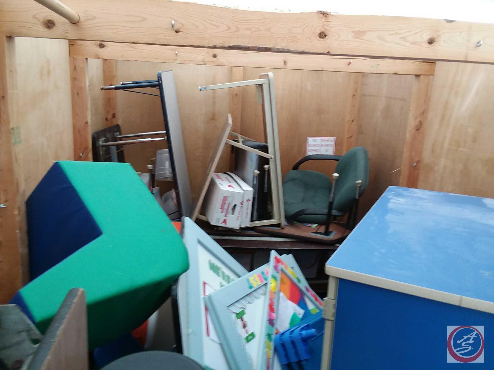 Complete Contents of 193" x 92"'' Storage Pod 267B76. A $50 Refundable Clean-Out Deposit is