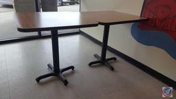 {{7X$BID}} Five Tables Measuring 42" X 30" X 29 1/2" and Two Tables Measuring 30" X 30" X 30"