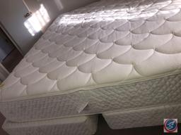 California King Size Land and Sky Bed Frame, Split Box Spring and Mattress