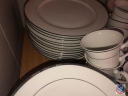 Gibson Housewares China Set Including (12) Cups, (12) Saucers, (12) Bread and Butter Plates, (12)