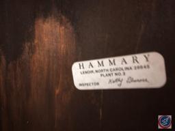 Hammary Sofa Table Measuring 53 1/2" X 15" X 28" and Wall Hanging Mirror Measuring 27 1/2" X 25"