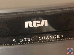 RCA Five Disc Changer Model No. RS2652 B and Two RCA Speakers