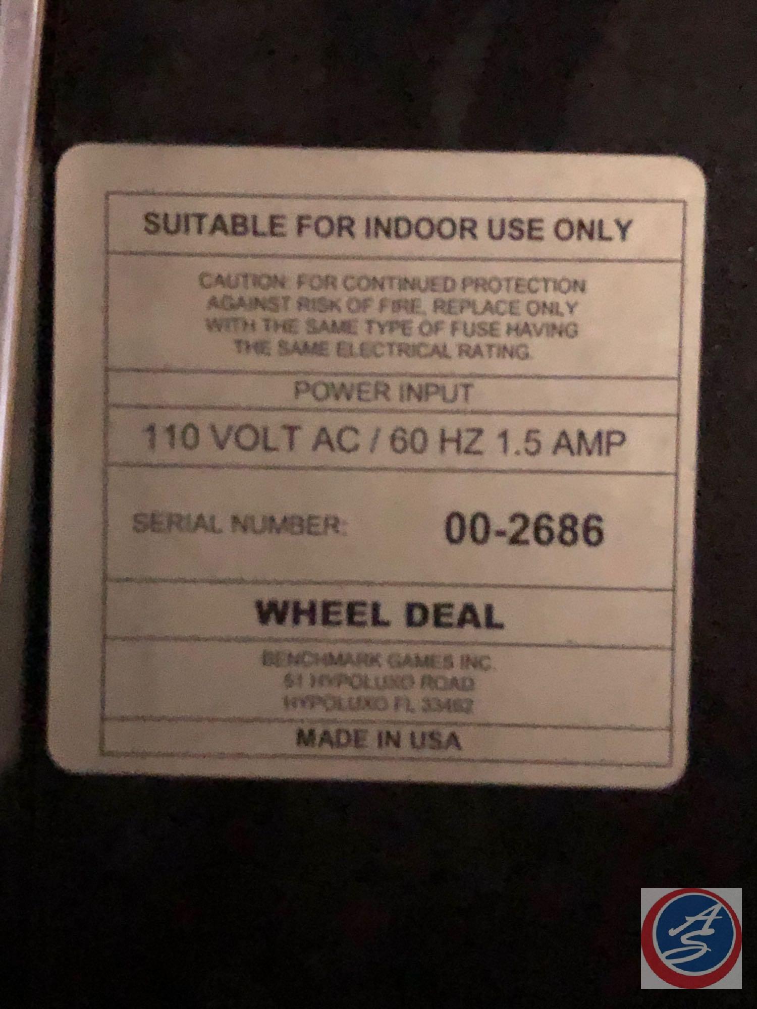 {{2X$BID}} Wheel Deal Game Systems Serial No. 00-2682 [[CONDITION UNKNOWN}}