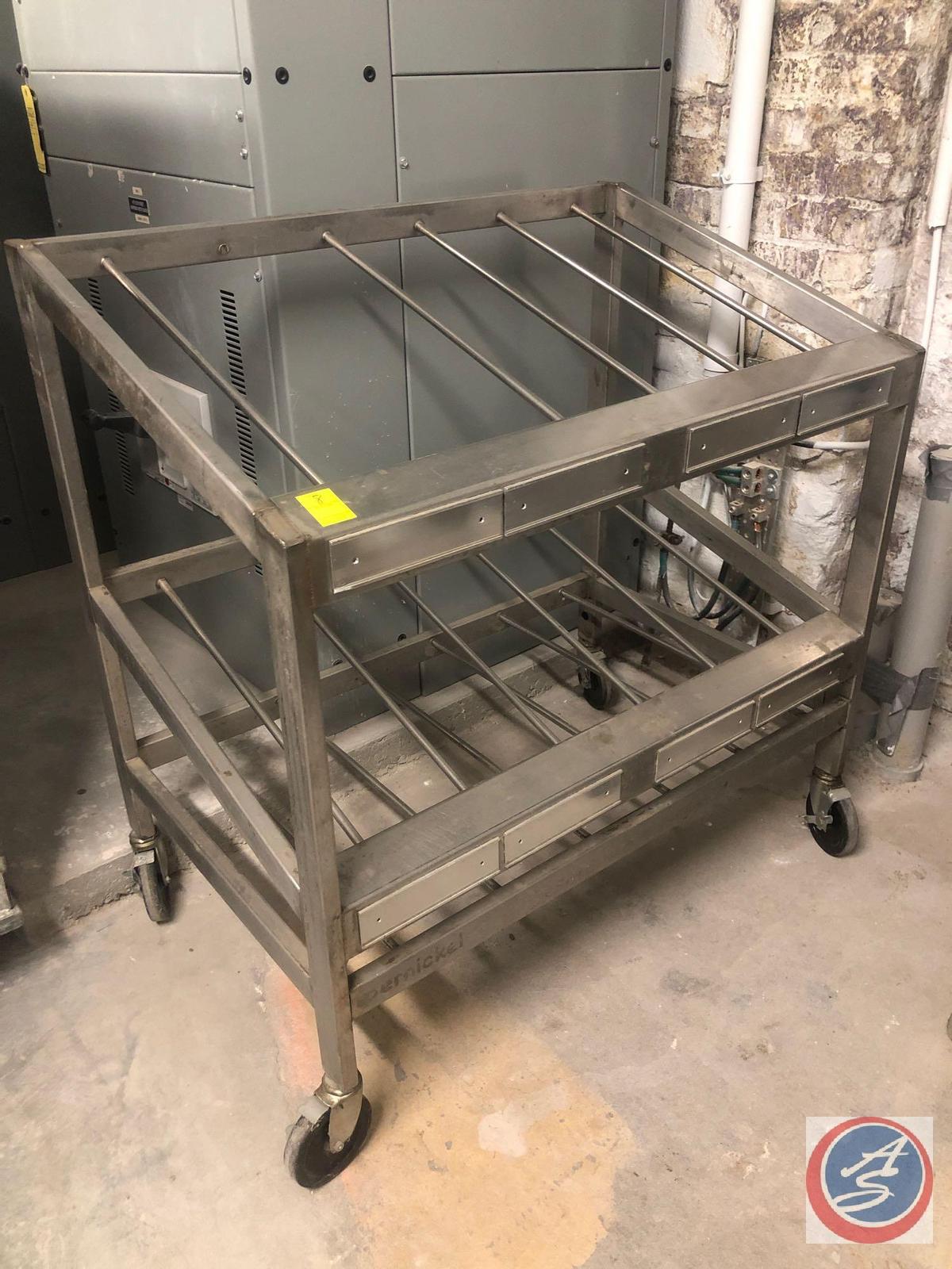 Self Loading Stainless Steel Rack on Casters 41" x 27" x 42"