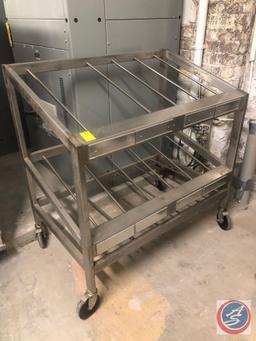 Self Loading Stainless Steel Rack on Casters 41" x 27" x 42"