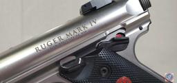 Ruger Model Mark IV 22 LR Pistol Semi-Auto Stainless Steel Target Pistol. Ser # WBR127944