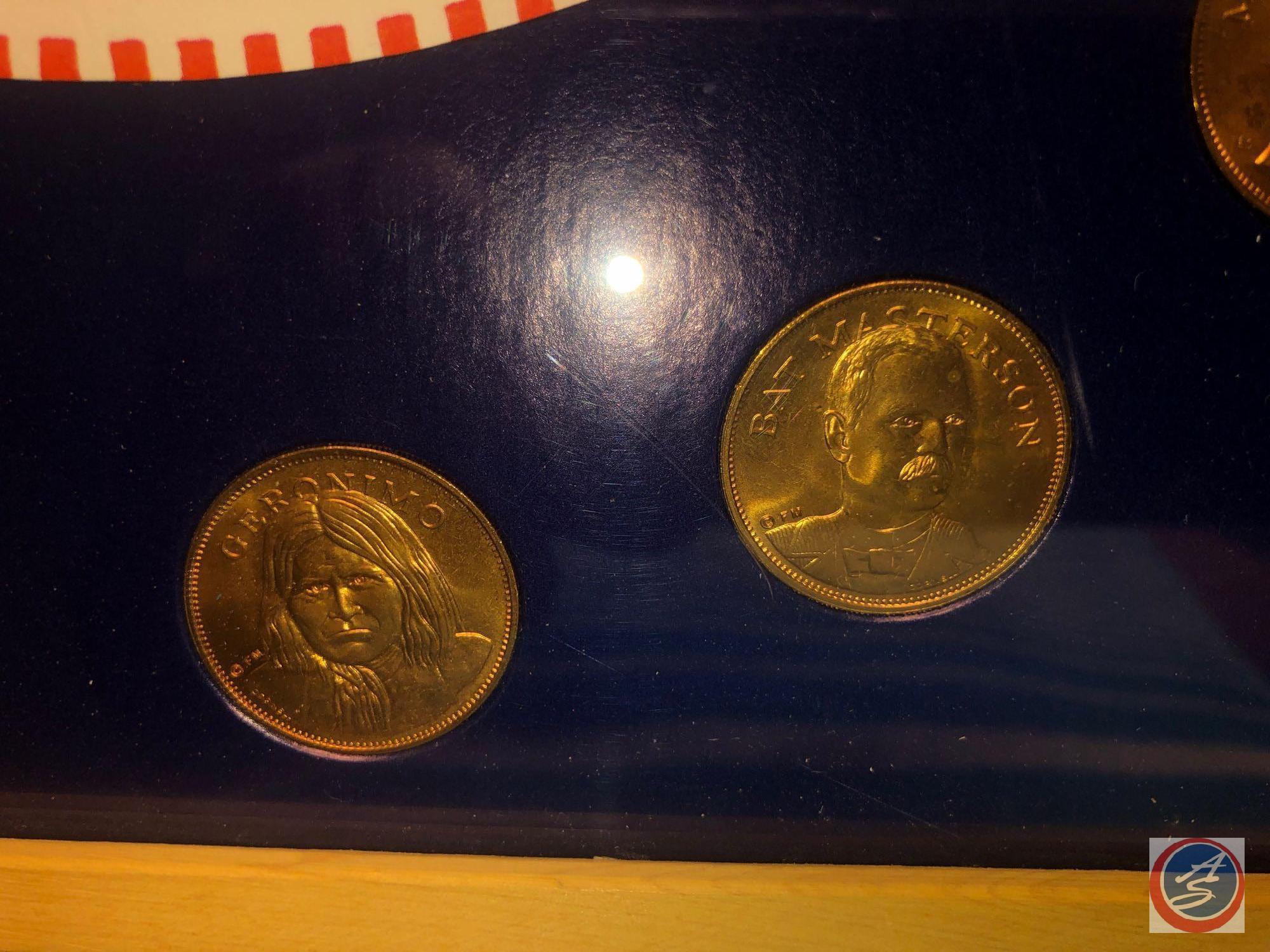 Rugged Americans Framed Coins Including Black Hawk (1767-1838), Crazy Horse (1844-1877), and Sitting