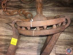 Mac Kenzie District Fur Co. No. 15 Bear Trap - Jaws are 11", 6 Teeth are Formed in Jaws, 36" O.A.