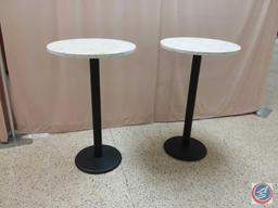 {{2X$Bid}} 26.5" X 42.5" Round Marble Tables