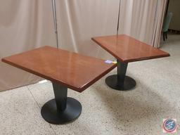 {{2X$Bid}} 48" X 28" X 30" Wood Tables