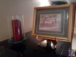 22" X 24" X 22" X 50" Entertainment Center Stand, Gene Roncka Framed Painting, Pioneer Audio/Video