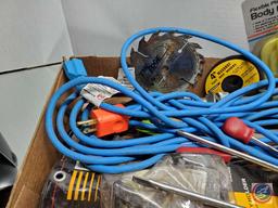 Mixed Lot of Tools and Electrical Cord, Garage Items