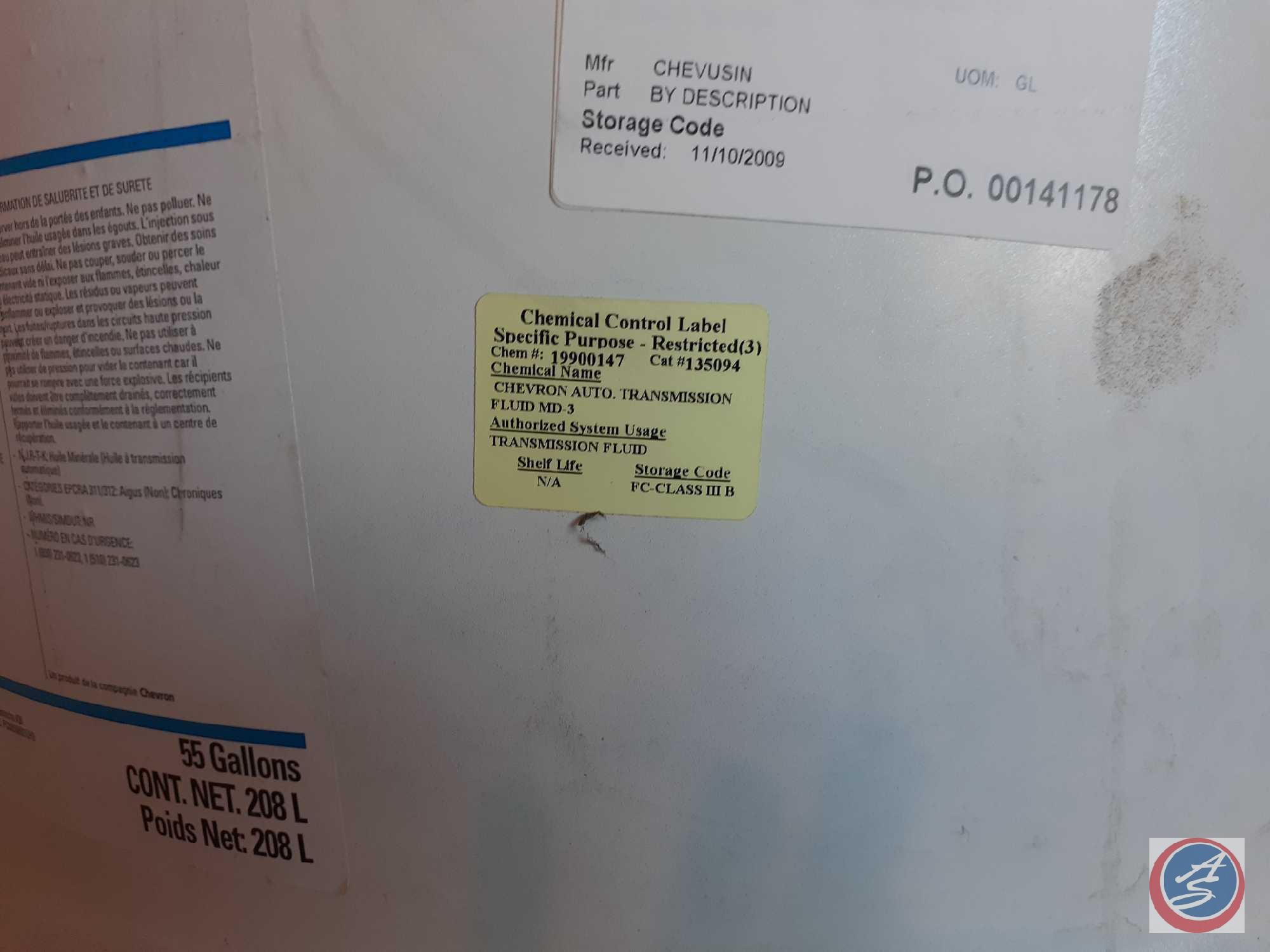 Chevron Transmission Fluid MD-3 (unsealed for sampling) missing 10gal