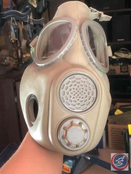 Vintage Gas Mask and Bag