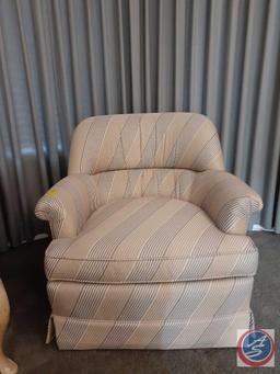 {{2X$BID}} Sold Two Times The Money Pearson Upholstered Arm Chair w/ Ottoman